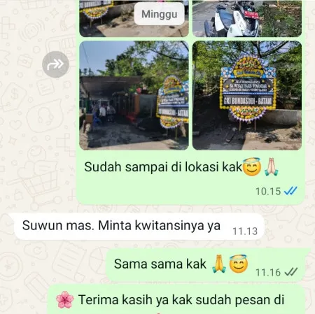 Pengiriman Papan Bunga Duka Banjar