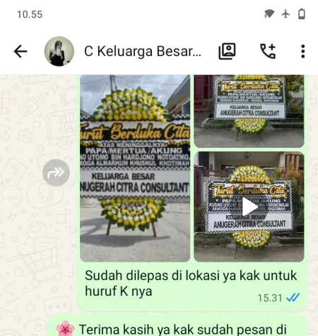 Pengiriman Papan Bunga Duka Banjar